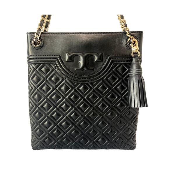 Tory Burch Handbags - Tory Burch Fleming Quilted Leather Swingpack Crrossbody Shoulder Convertible Bag
